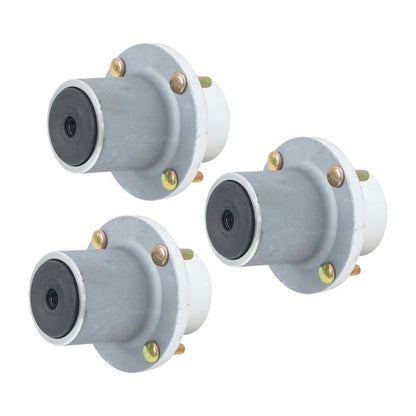 Solid Spare 125981 605380 3pcs Blade Spindle For Hustler Fastrak Raptor SDX SD 48" 54" 60"