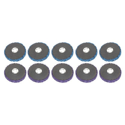 Solid Spare 10 Pack of 4' x 5/8' (5 pieces each in purple and blue) Diamond Discs