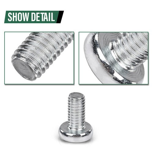 Solid Spare 101pcs License Plate Screws For Mercedes Benz Audi Japanese Cars 6mm x 12mm