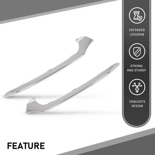 Solid Spare Front Lower Bumper Trim Left+Right Fit For 2015-2018 Mercedes-Benz C300 C400