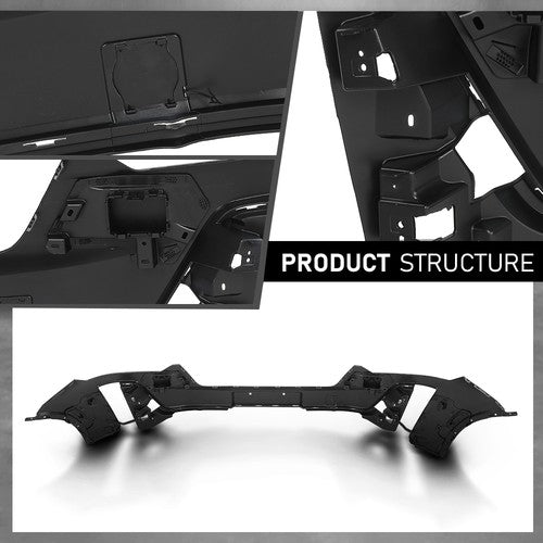 Solid Spare Fit For 2020-2024 Cadillac XT6 Luxury Front Bumper Cover Fascia w/o Sensor Holes