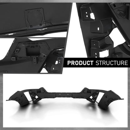Solid Spare Fit For 2020-2024 Cadillac XT6 Luxury Front Bumper Cover Fascia w/o Sensor Holes