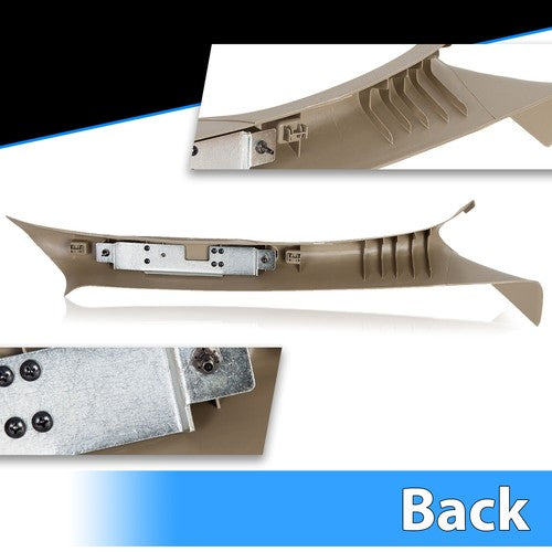Solid Spare For 2004-2008 Ford F150 F-150 LH Driver Front A Pillar Trim Tan Interior Handle