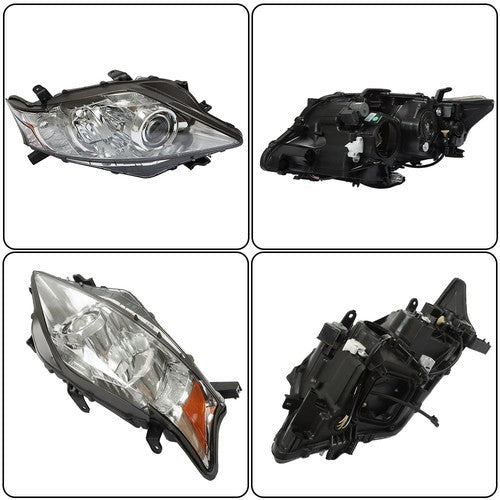 Solid Spare Front Headlights Headlamps For 10-12 Lexus RX350 Left+Right Side w/AFS HID/Xenon