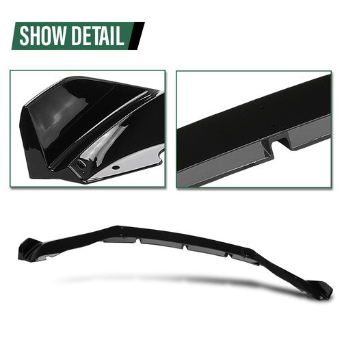 Solid Spare Fit For 19-23 BMW X5 G05 M Sport GT Style Front Bumper Lip Splitter Glossy Black