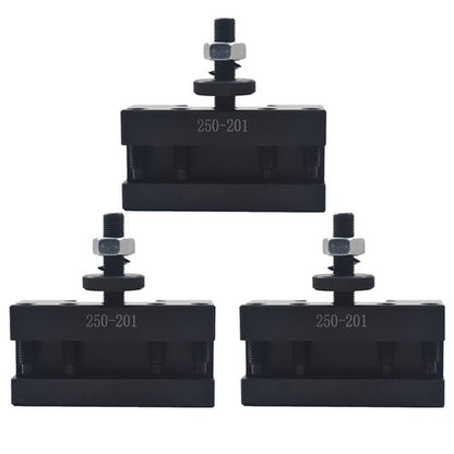 Solid Spare 3Pcs BXA #1 Quick Change Turning & Facing Tool Post Holder 250-201 For Lathe