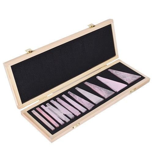 Solid Spare 12Pcs Precision Hardened Steel Angle Block Set 1/4 To 30 Degree Gauge Block