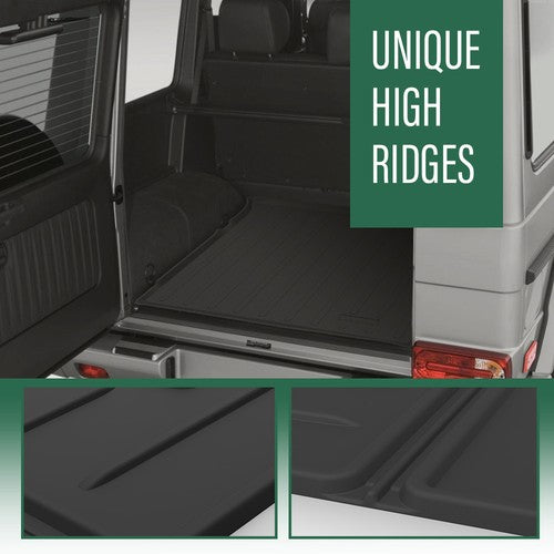Solid Spare Fit For 02-18 Mercedes-Benz G-Class All Weather TPE Rear Cargo Liner Trunk Mat