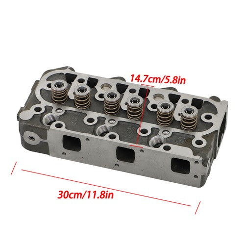 Solid Spare New Complete Cylinder Head for Kubota Engine D1005 with Full Gasket Set