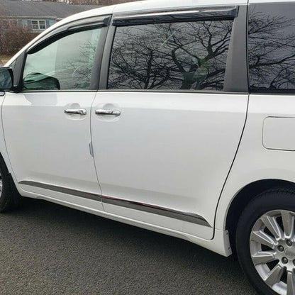 Solid Spare 4 PCS Outside Door Body Side ABS Molding Chrome Trim For Toyota SIENNA 2011-2020