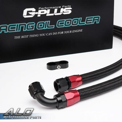 Solid Spare 10 Row Transmission Engine Oil Cooler+ Filter Adapter Hose Kit Fit For Universal