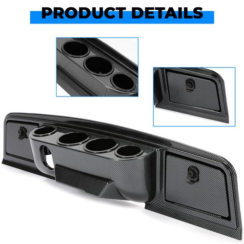 Solid Spare For Yamaha G14,G16,G19,G22 1995-2007 Golf Cart Carbon Fiber Color Dash Board Kit