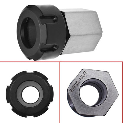 Solid Spare Hex Collet Block Chuck Holder ER-32 Fit for CNC Lathe Engraving Machine
