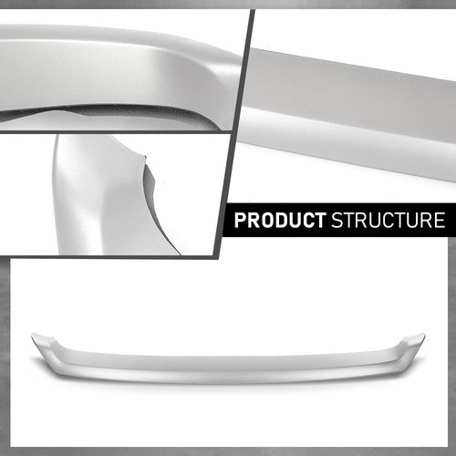 Solid Spare Air Dam Deflector Lower Valance Apron Front Silver Fit For 2015-2018 Ford Edge