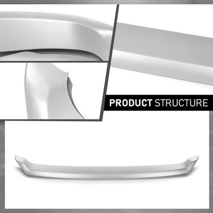 Solid Spare Air Dam Deflector Lower Valance Apron Front Silver Fit For 2015-2018 Ford Edge