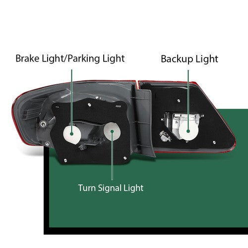 Solid Spare 4pcs Rear Tail Lights Fit For 2011-2013 Toyota Corolla Japan Built Left+Right