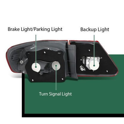 Solid Spare 4pcs Rear Tail Lights Fit For 2011-2013 Toyota Corolla Japan Built Left+Right