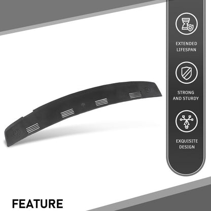 Solid Spare Fit For 02-05 Ram 1500 2500 3500 Dash Defrost Vent Grille Cover Overlay Black