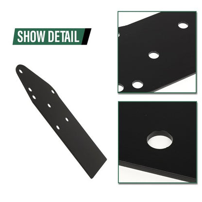 Solid Spare Front Bumper Tie-ins Frame Reinforce Plate Brackets Fit For Jeep Cherokee XJ MJ