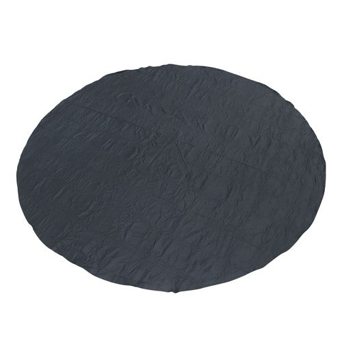 Solid Spare 12ft Round Outdoor Inflatable Hot Tub Mat Pool Liner Pad Heavy Duty 12'(Black)