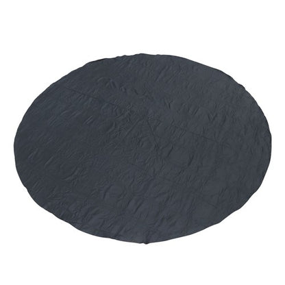 Solid Spare 12ft Round Outdoor Inflatable Hot Tub Mat Pool Liner Pad Heavy Duty 12'(Black)
