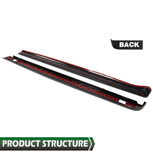 Solid Spare Fit For 2007-2013 Silverado 1500 2500 HD 3500 HD 6'6" Bed Rail Caps Cover Black