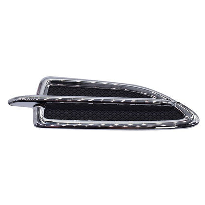 Solid Spare For Ford Escape 2013-2015 Front Left Side Fender Vent Moulding Chrome Trim