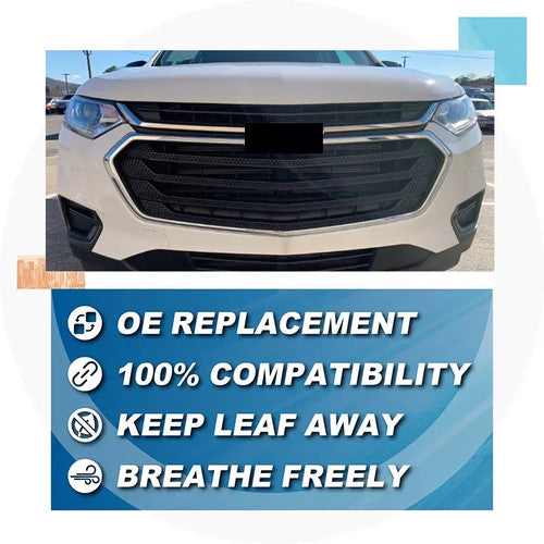 Front Bumper Upper Grille Grill Chrome For Chevrolet Traverse 2018-2021 84344486