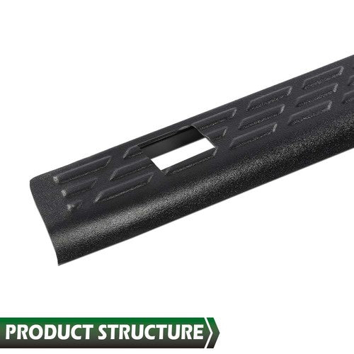 Solid Spare Fit For 2007-2013 Silverado 1500 2500 HD 3500 HD 6'6" Bed Rail Caps Cover Black