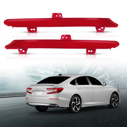 Solid Spare Fit For Honda Accord 18-22 Rear Bumper Reflector Light Tail Lamp Case Left&Right