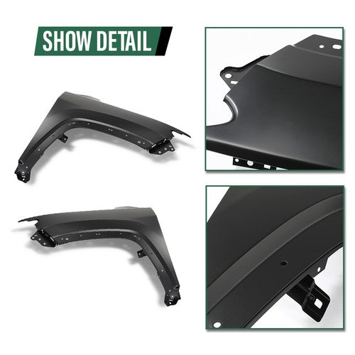 Solid Spare Front Fender Fit For Jeep Compass 2017-2025 Front Driver and Passenger Side