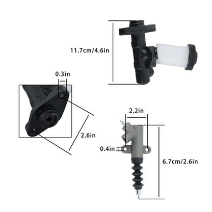 Solid Spare Fit For Mazda Miata Master Cylinder & Stainless Clutch Line Kit MC229 + SC825