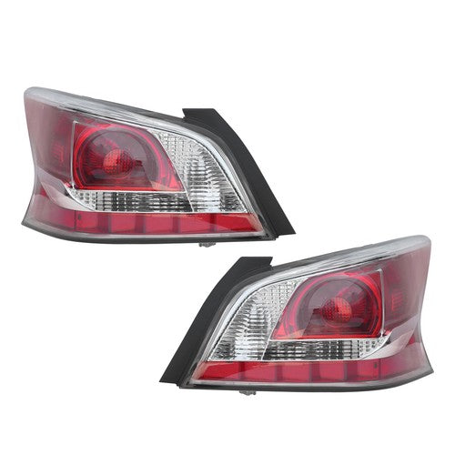 Pair Tail Lights Brake Lamp LH RH For 2013 2014 2015 Nissan Altima Sedan 4Dr