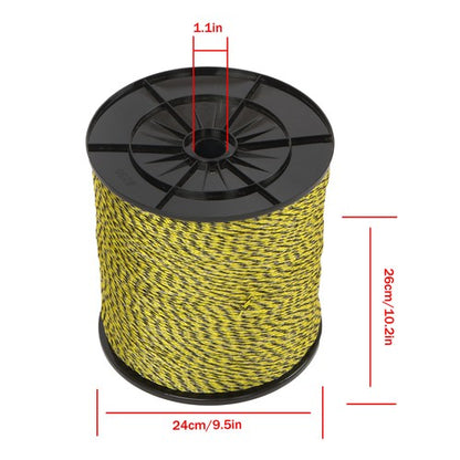 Solid Spare 1/8 inch 5050 Ft 1540 Meters 6 Stainless Steel Strands Electric Fence Wire