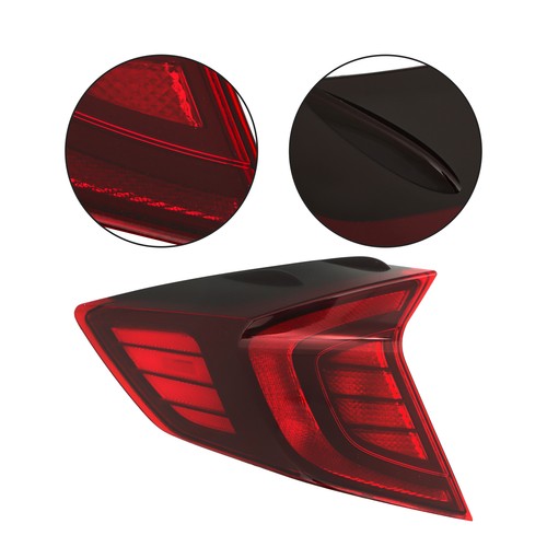 Solid Spare Fit For Hyundai Sonata 2020-2022 Red Left Driver Side Tail Light Brake Lamp LED