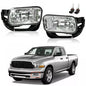 Solid Spare FOR 09-12 18 Dodge Ram 1500 2500 3500 Bumper Fog Lights Driving Lamps w/Bracket