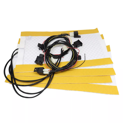 New Carbon Fiber Heated Seat Heater Pad Kit Car Switch 12V Universal For Trucks