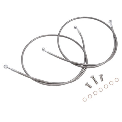 Solid Spare Front Braided Racing SS Brake Line + 3" For Yamaha Blaster 200 1989-2006