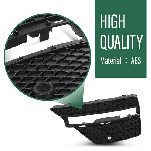 Solid Spare Fit For 12-15 Mercedes-Benz ML-Class Front Bumper Fog Light Cover Left+Right