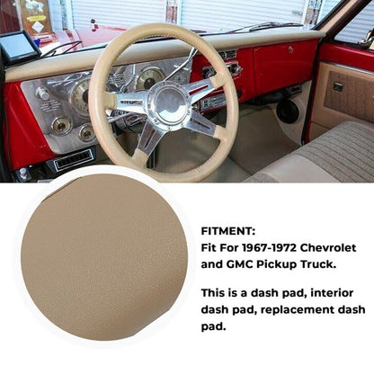 Solid Spare FOR 1967-1972 Chevy / GMC C10 Truck Dash Pad Cover- Brown 67 68 69 70 71 72