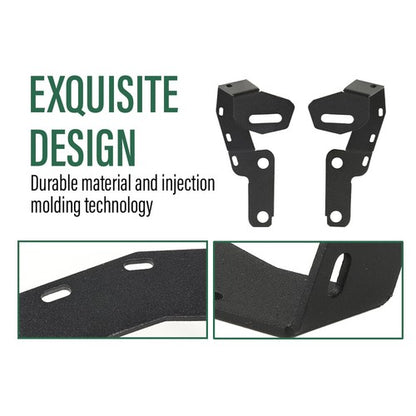 Solid Spare Fit For 07-21 Tundra/09-23 4Runner Hood Ditch Side LED Pod Lights Mount Brackets