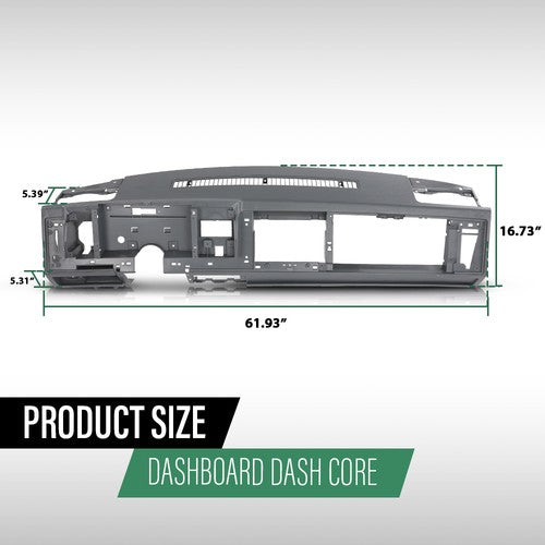 Solid Spare Fit For 1988-1994 Chevy GMC C/K Truck Suburban Blazer Dashboard Dash Core Gray