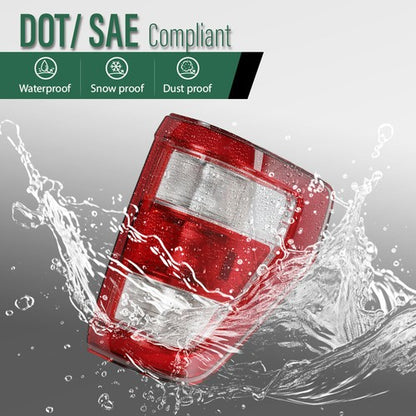 Solid Spare Fit For 2021-223 Ford F150 XL w/o Blind Spot TaiL Lights Brake Lamps Left+Right