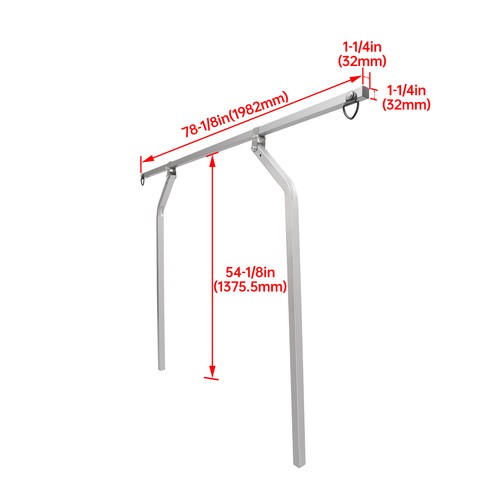 Solid Spare Universal TopTier Cross Bar System Kit For Utility Trailer w/Raised Side Rails