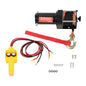 Solid Spare 3500lbs Electric Winch 12VDC/1.5HP 3/16in x 39ft Synthetic Rope IP55 Waterproof