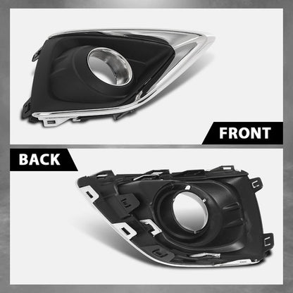 Solid Spare Fit For 2019-2020 Buick Envision Fog Light Bezel Lamp Cover w/ Chrome Trim Right