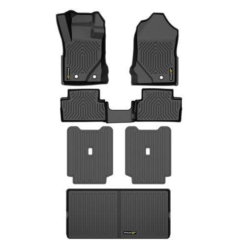 Solid Spare TPE Floor Mats & Trunk Cargo Liner Fit For 21-25 Ford Bronco 2-Door All Weather