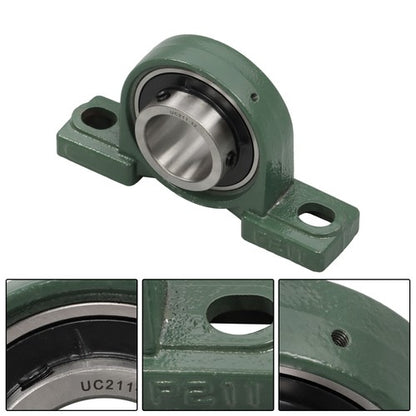 Solid Spare 2PCS UCP211-32 Solid Base Pillow Block Bearing 2" Bore Self Aligning 2 Bolt