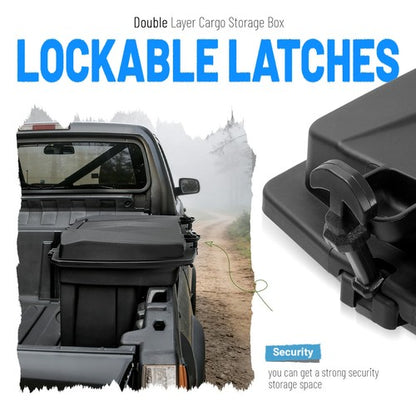Solid Spare Cargo Storage Box Bed Trunk For Can-Am Defender Max HD5 HD8 HD10 16-25 Commander