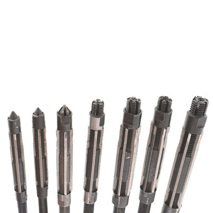 Solid Spare 7Pcs/Set Adjustable Hand Reamers, HV to H3,1/4" to 15/32" High Speed Steel